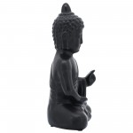 Black Ceramic Seated Buddha