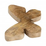 Wood, 9"h Butterfly Deco, Brown