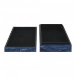 Resin S/2 Checkered Boxes, Blue