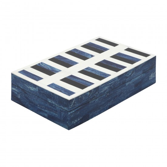 Resin S/2 Checkered Boxes, Blue