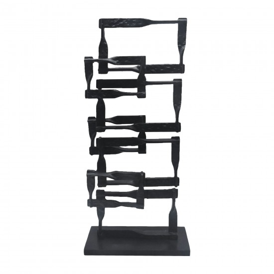 Metal, 23"h Stacking Squares, Black