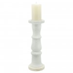 Ceramic 16" Candle Holder, Beige Fade Matt