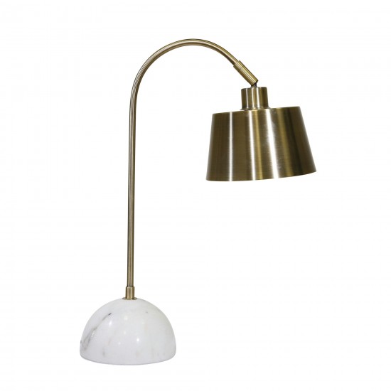 Metal 22" Desk Lamp, Brass