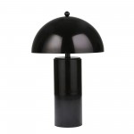 Metal 22" Dome Table Lamp, Black