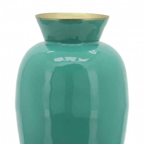 Metal 12" Posy Vase, Green