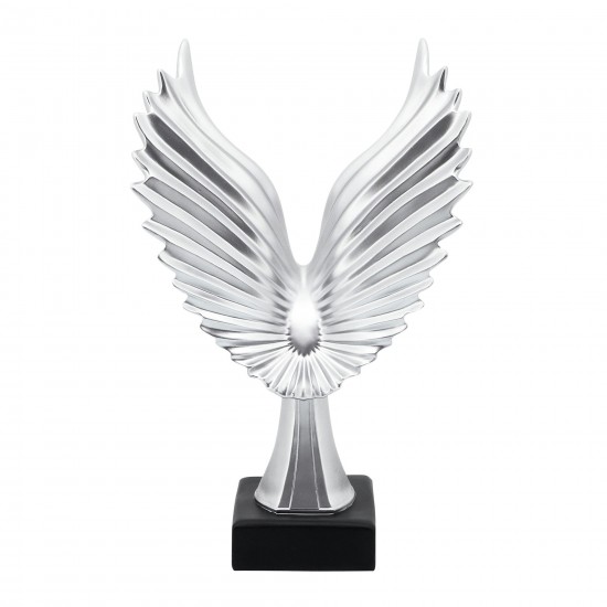 Resin 14"h Eagle Table Accent, Silver