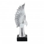 Resin 14"h Eagle Table Accent, Silver