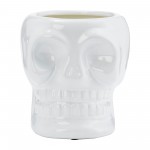 Cer, 5" Skull Scented Candle, White 14oz