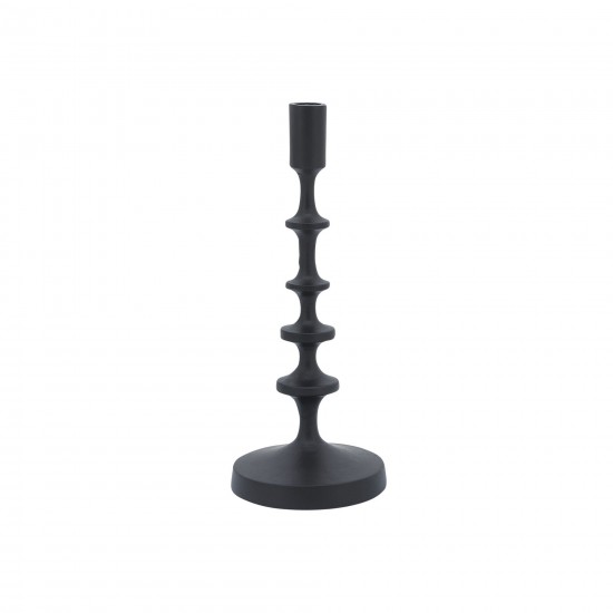 Metal, 13"h Taper Candle Holder, Black