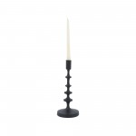 Metal, 13"h Taper Candle Holder, Black