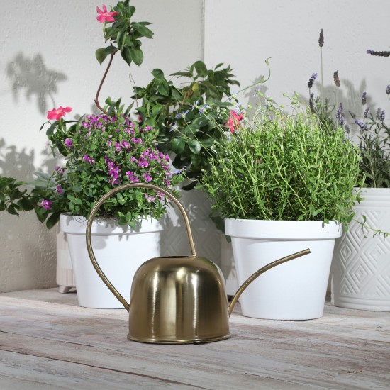 Metal 11" Watering Can, Gold