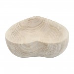 Wood, S/2 9/10" Heart Bowls, Natural