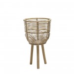 S/2 Wicker Planters 10/12", Natural