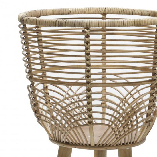 S/2 Wicker Planters 10/12", Natural