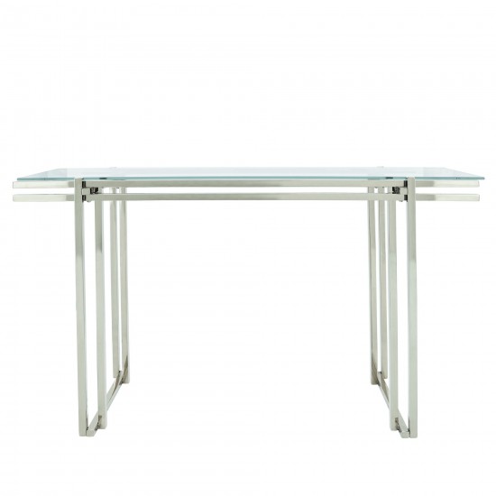 Stainless Steel Console Table, Silver