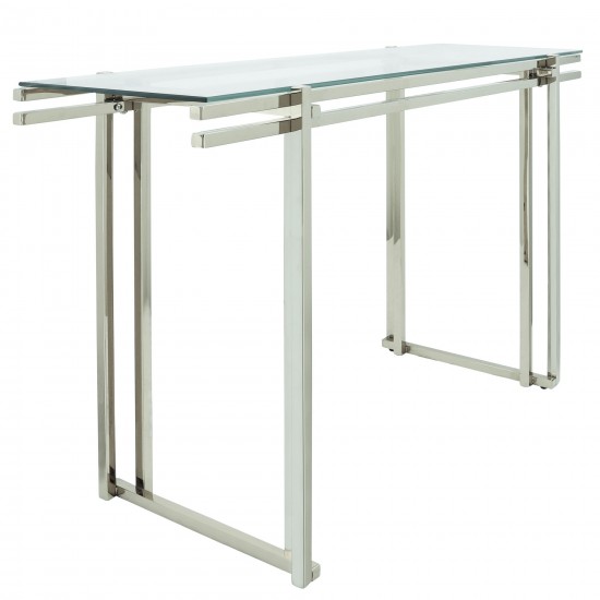 Stainless Steel Console Table, Silver