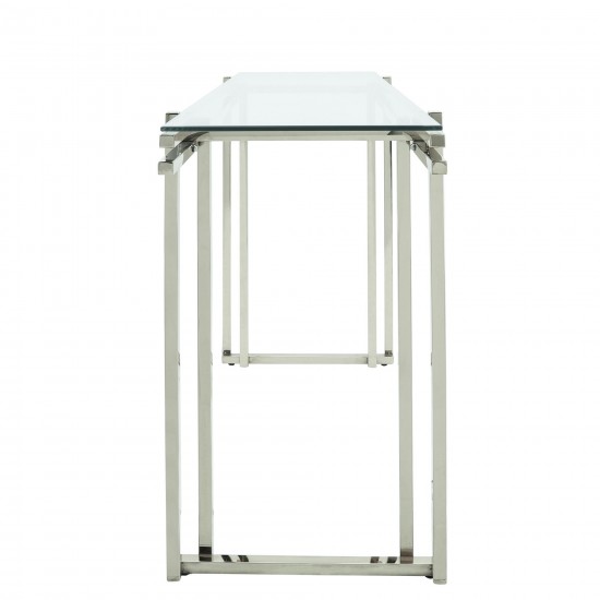 Stainless Steel Console Table, Silver