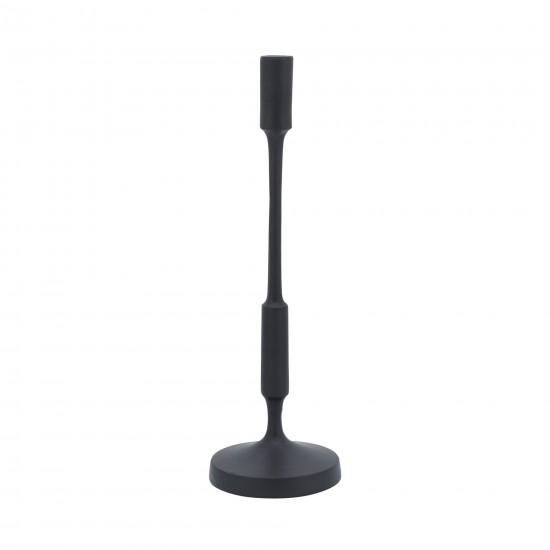 Metal, 16"h Taper Candle Holder, Black