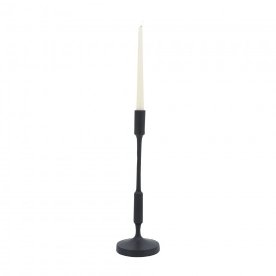 Metal, 16"h Taper Candle Holder, Black