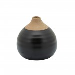 S/3 Matte Bud Vases, Black/gray/white