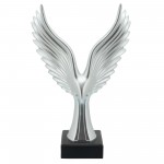 Resin 20"h Eagle Table Accent, Silver