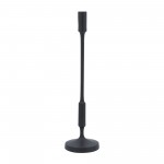 Metal, 20"h Taper Candle Holder, Black, Straight