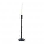 Metal, 20"h Taper Candle Holder, Black, Straight