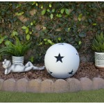 Ceramic 12" Star Orb, Matte White