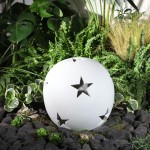 Ceramic 12" Star Orb, Matte White