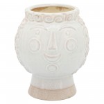 6" Grandma Face Planter, Ivory