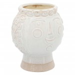 6" Grandma Face Planter, Ivory