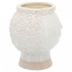 6" Grandma Face Planter, Ivory