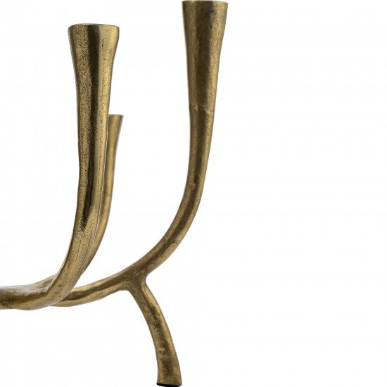 Metal, 6-taper Candle Holders, Gold