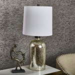 Mercury Glass 29" Jug Table Lamp, Silver