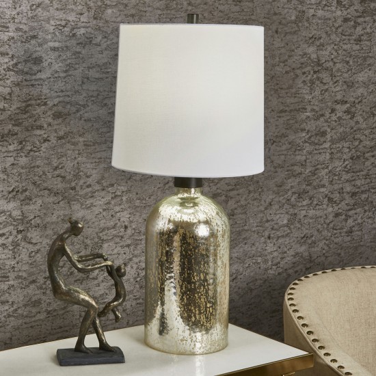 Mercury Glass 29" Jug Table Lamp, Silver