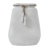 Ecomix, 16"h Vase W/ Jute Detail, White