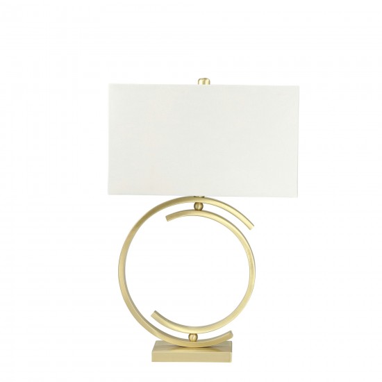 Metal 29" Cc Table Lamp, Brushed Gold