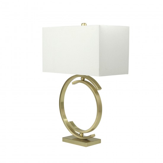 Metal 29" Cc Table Lamp, Brushed Gold