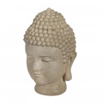 Resin 11.5" Buddha Head, Stone