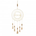 Metal Dream Catcher W/ Tassel,gold