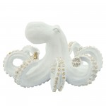 Resin 12" Octopus Table Accent, White