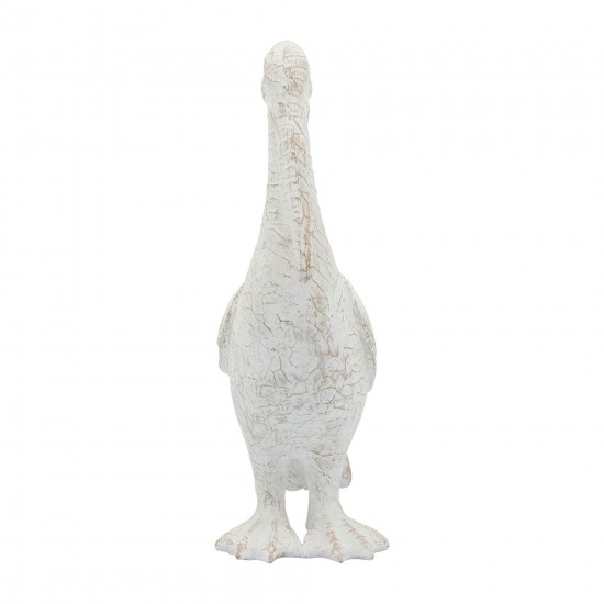 Cer,14"h,standing Pelican, White