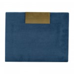 S/2 Velveteen Jewelry Box, Navy / Gold