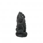 Resin, S/3 Hear, Speak, See No Evil Gorilla, Black