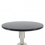 Marble, 24"h, Side Table, Silver