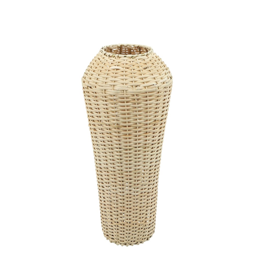 Wicker, 19"h Decorative Vase, Natural