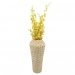 Wicker, 19"h Decorative Vase, Natural