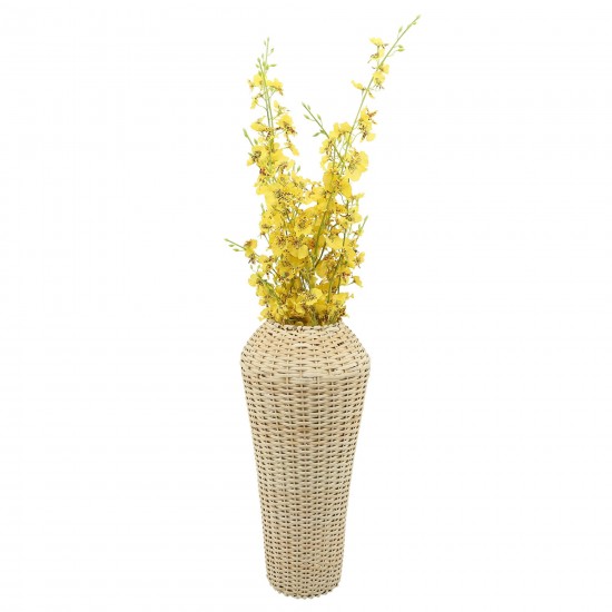 Wicker, 19"h Decorative Vase, Natural