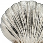 Metal, 6"h Shell W/ Base, Silver