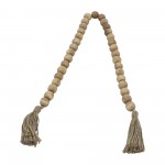 Wood, 24" Bead Garland, Natural